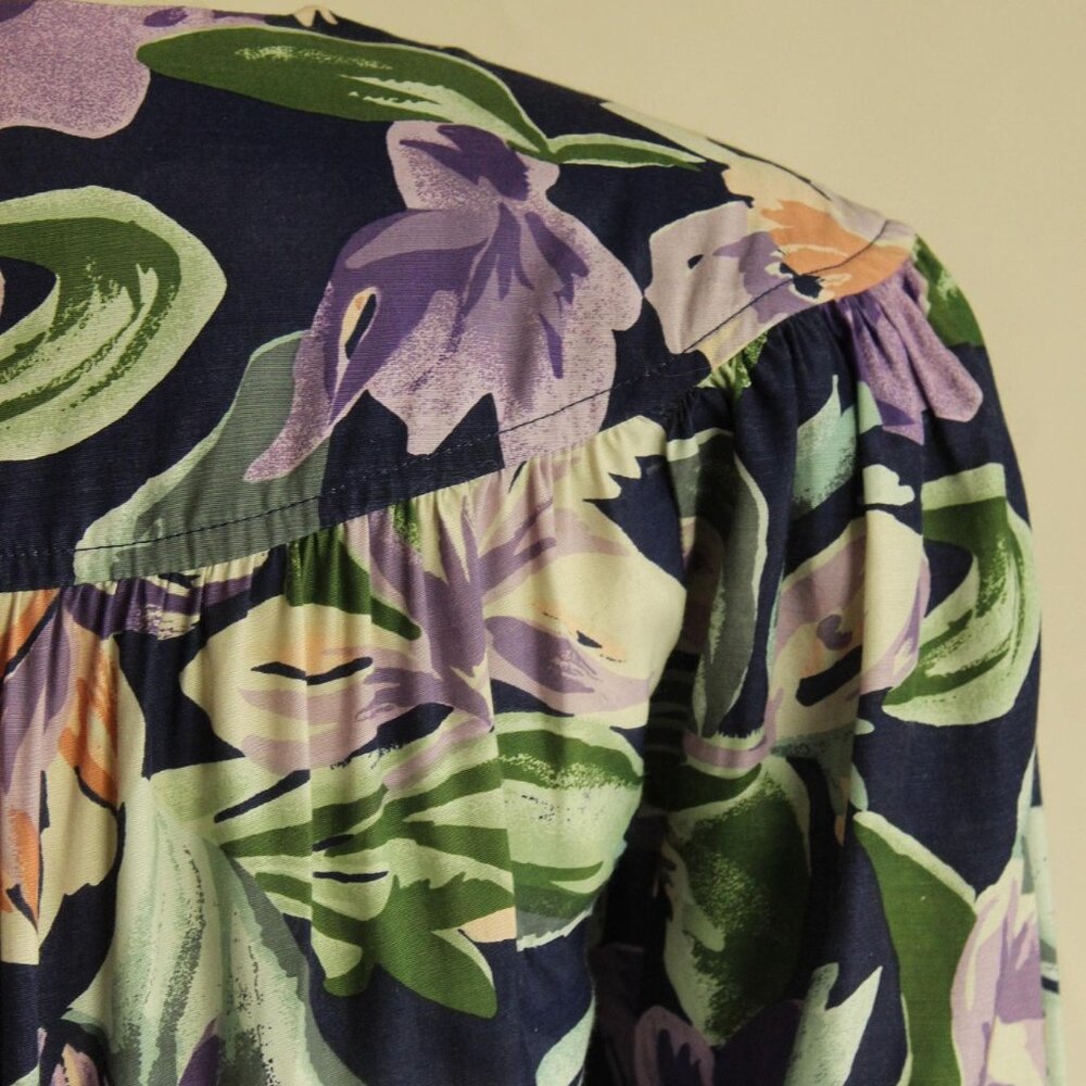 Vintage 1980's Dress with Pockets and Belt, Ed Michaels by Melanie Drucher - Picture 14 of 15